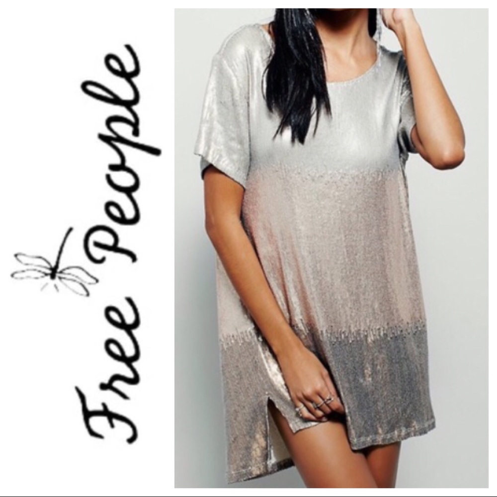 Free People Drenched in Sequins Mini Dress